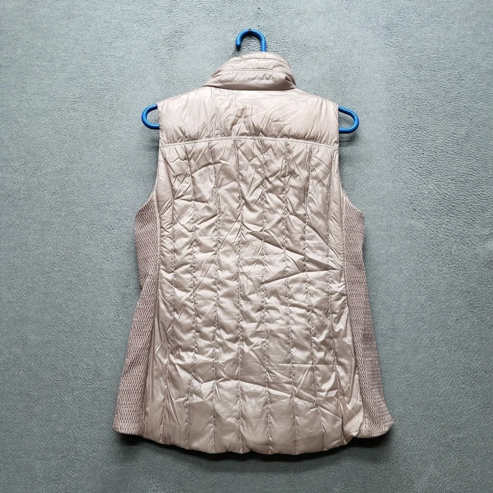 Calvin Klein Performance Women Vest M Pink‎ Puffer Down Logo Zipper Sleeveless